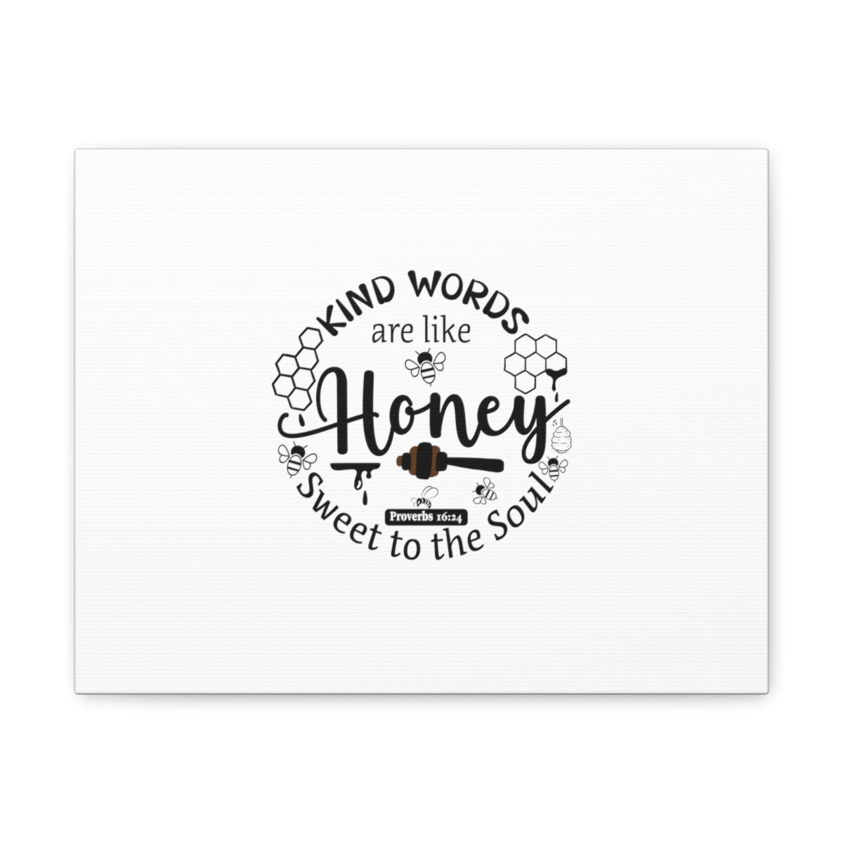 Scripture Walls Sweet To The Soul Proverbs 16:24 Christian Wall Art Bible Verse Print Ready to Hang Unframed-Express Your Love Gifts