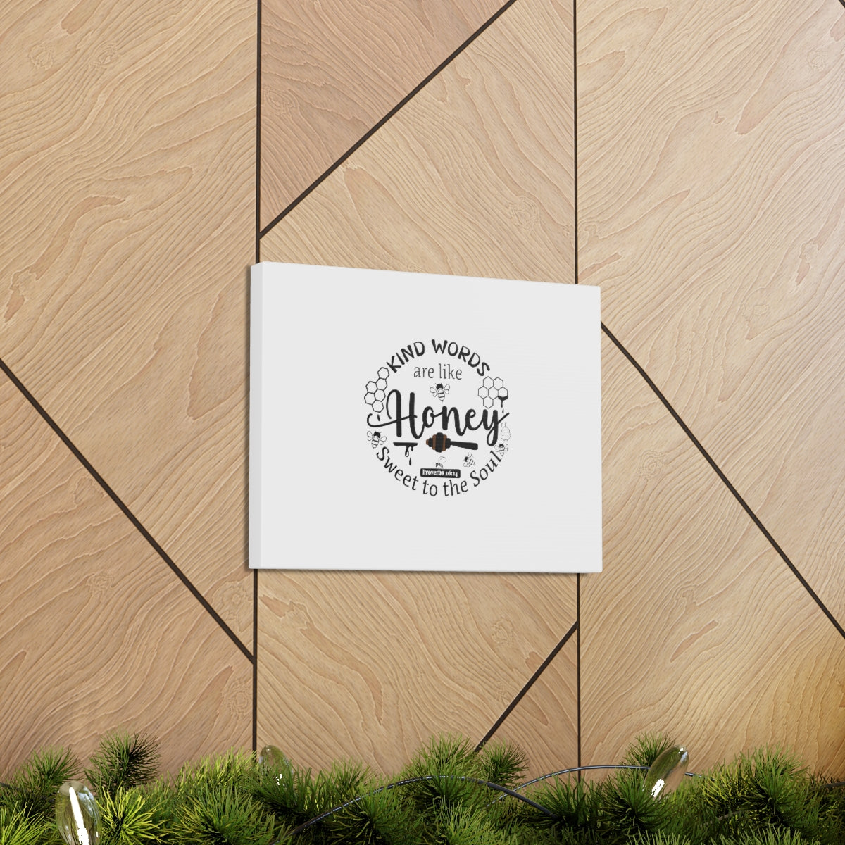 Scripture Walls Sweet To The Soul Proverbs 16:24 Christian Wall Art Bible Verse Print Ready to Hang Unframed-Express Your Love Gifts