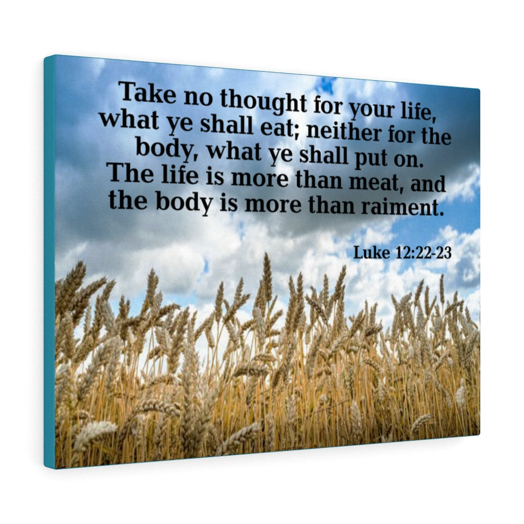 Scripture Walls Take No Thought Luke 12:22-23 Wall Art Christian Home Decor Unframed-Express Your Love Gifts