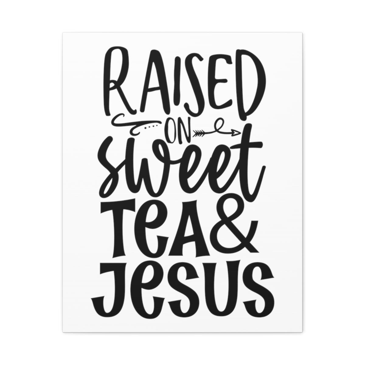 Scripture Walls Tea And Jesus 1 Corinthians 6:14 Christian Wall Art Print Ready to Hang Unframed-Express Your Love Gifts