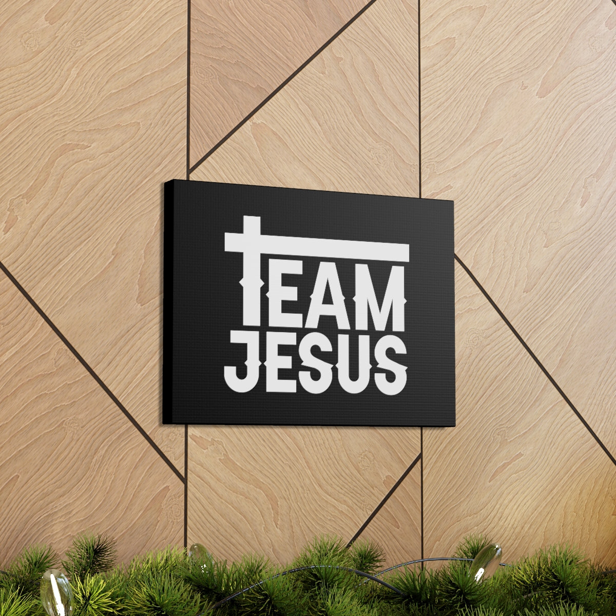 Scripture Walls Team Jesus 1 Corinthians 12:14 Cross Christian Wall Art Bible Verse Print Ready to Hang Unframed-Express Your Love Gifts