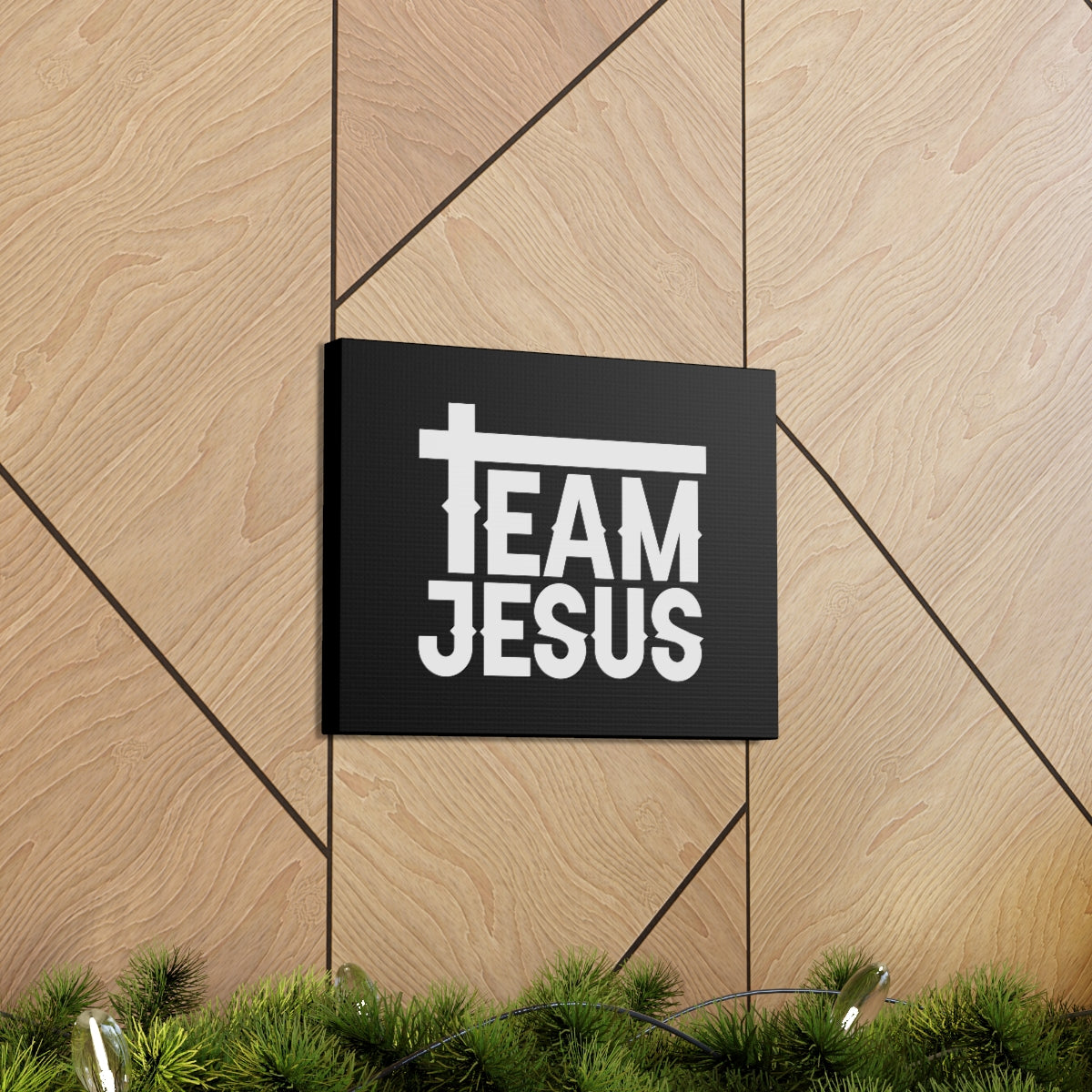 Scripture Walls Team Jesus 1 Corinthians 12:14 Cross Christian Wall Art Bible Verse Print Ready to Hang Unframed-Express Your Love Gifts