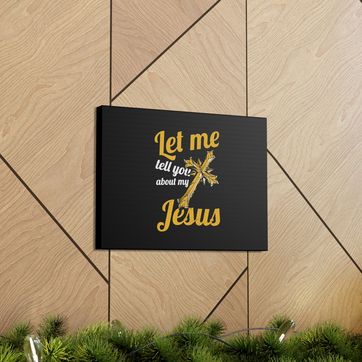 Scripture Walls Tell You About My Jesus 2 Peter 1:11 Christian Wall Art Bible Verse Print Ready to Hang Unframed-Express Your Love Gifts