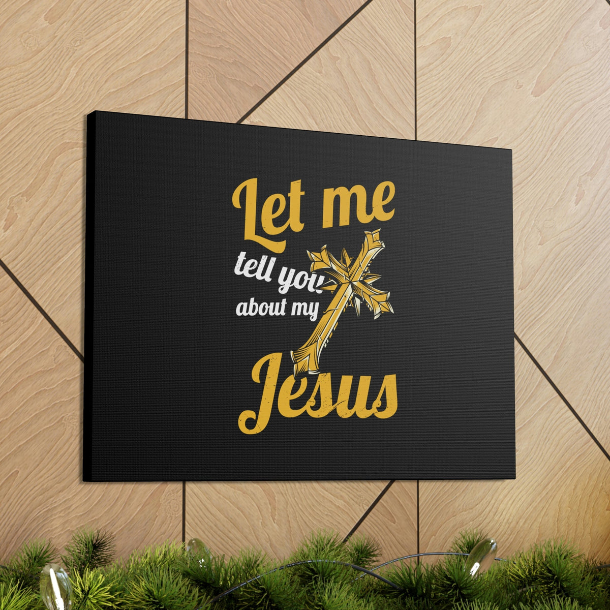 Scripture Walls Tell You About My Jesus 2 Peter 1:11 Christian Wall Art Bible Verse Print Ready to Hang Unframed-Express Your Love Gifts