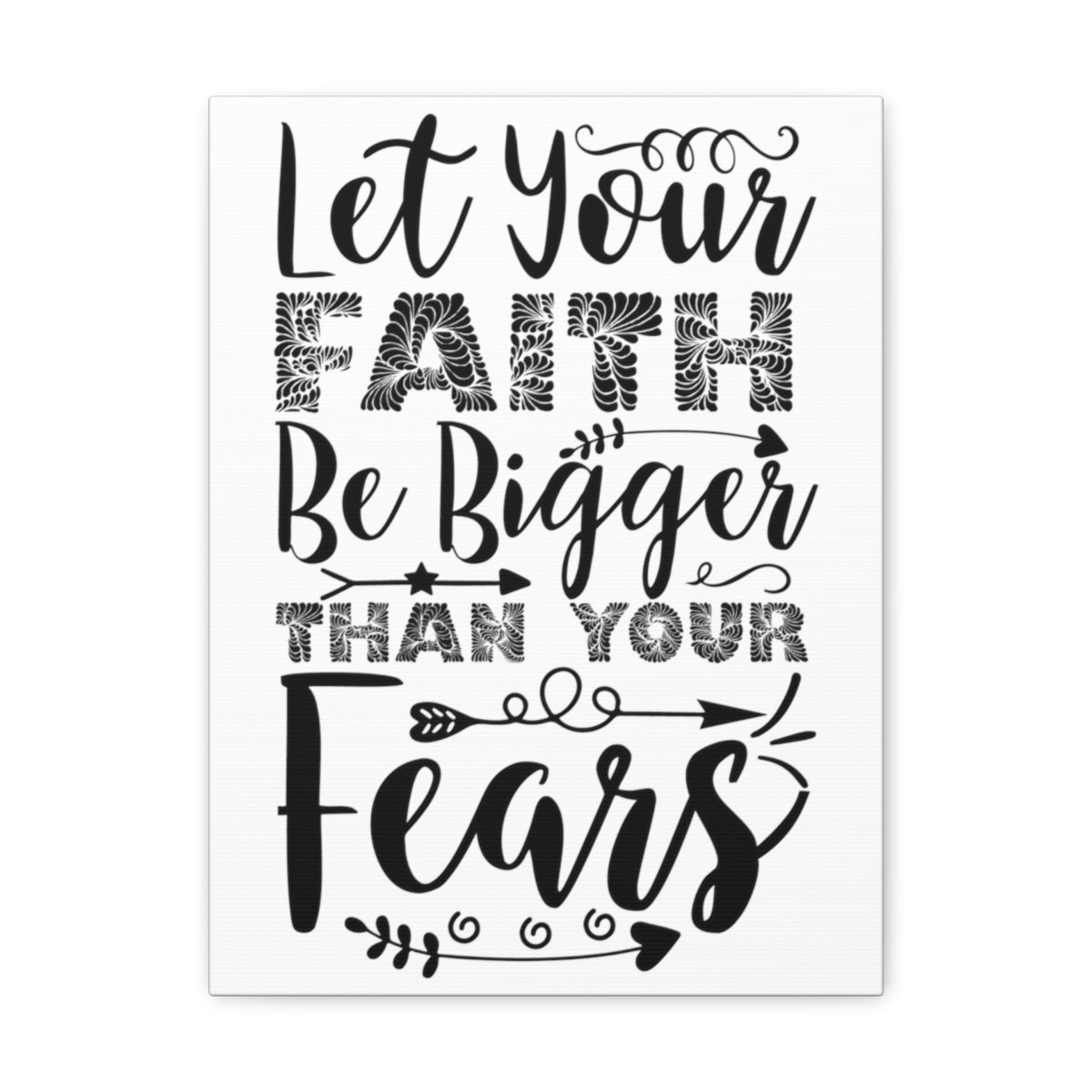 Scripture Walls Than Your Fears Hebrews 13:6 Christian Wall Art Print Ready to Hang Unframed-Express Your Love Gifts