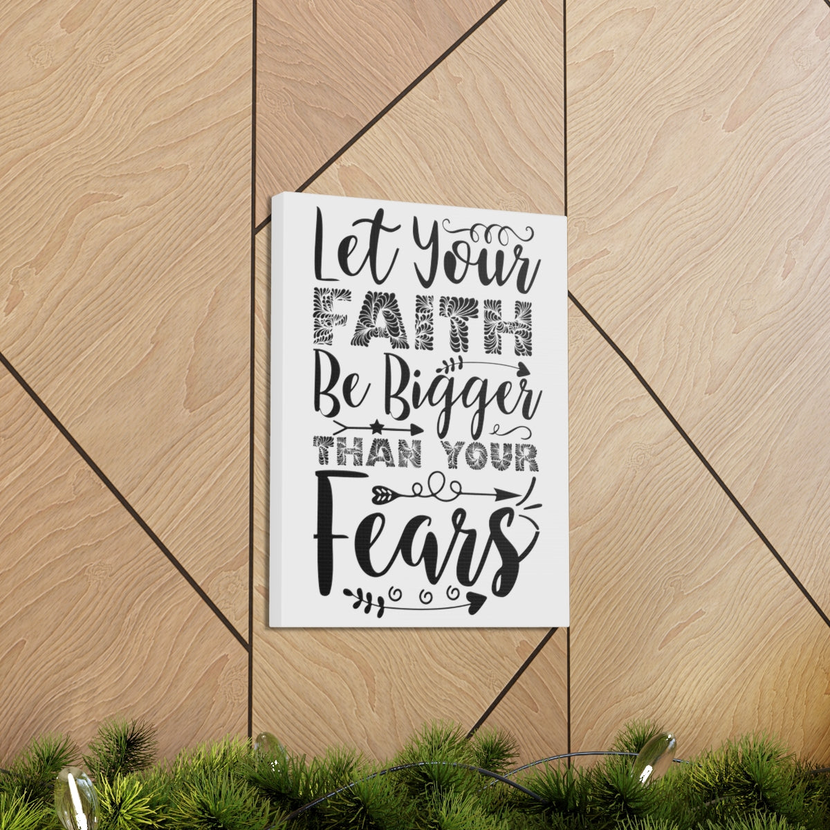Scripture Walls Than Your Fears Hebrews 13:6 Christian Wall Art Print Ready to Hang Unframed-Express Your Love Gifts