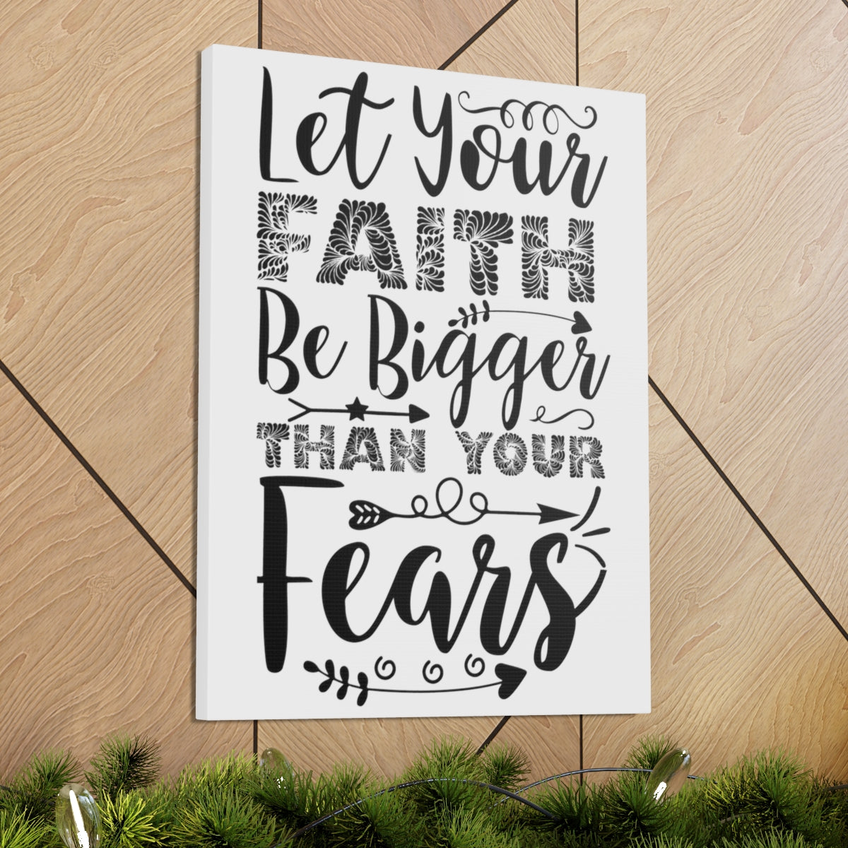 Scripture Walls Than Your Fears Hebrews 13:6 Christian Wall Art Print Ready to Hang Unframed-Express Your Love Gifts