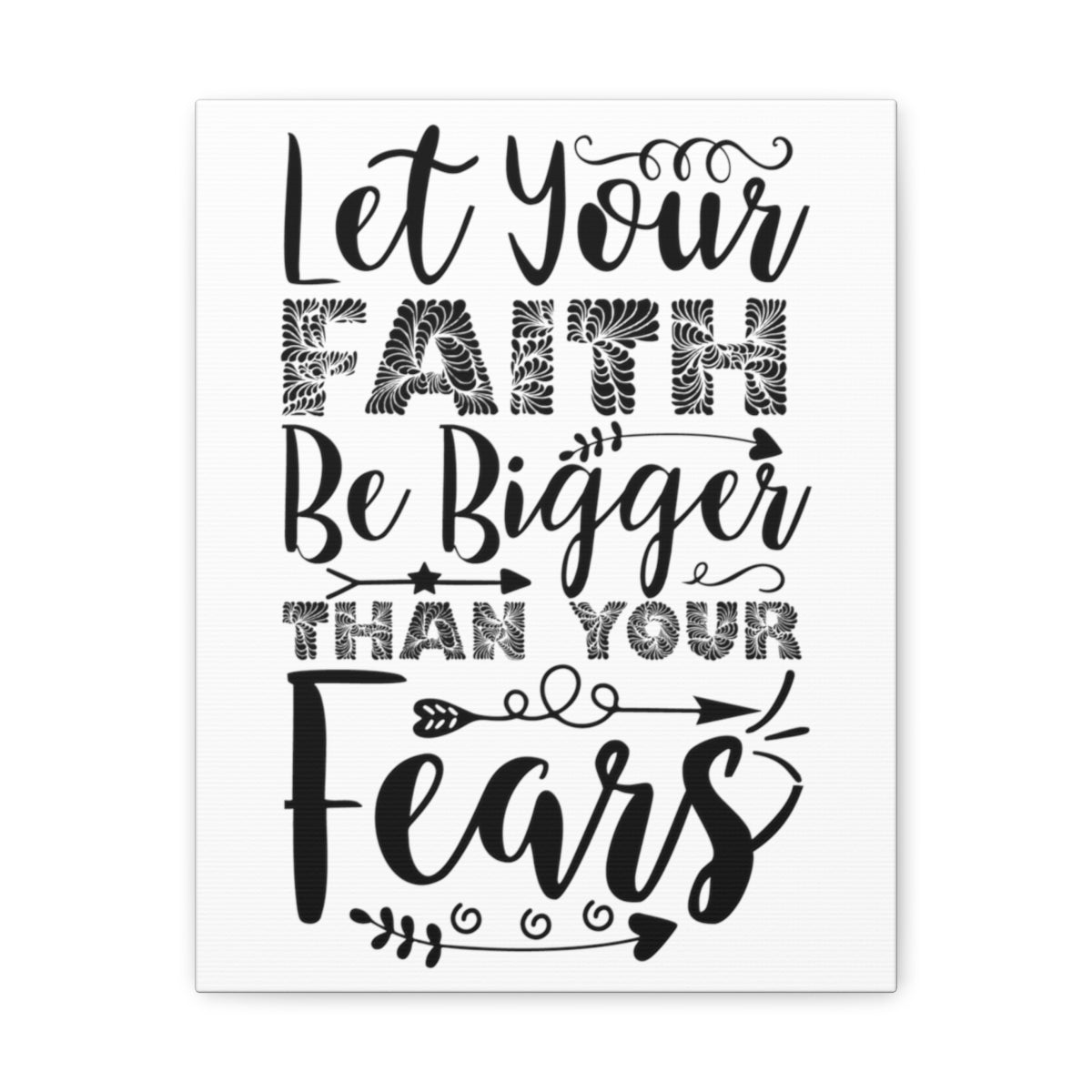 Scripture Walls Than Your Fears Hebrews 13:6 Christian Wall Art Print Ready to Hang Unframed-Express Your Love Gifts