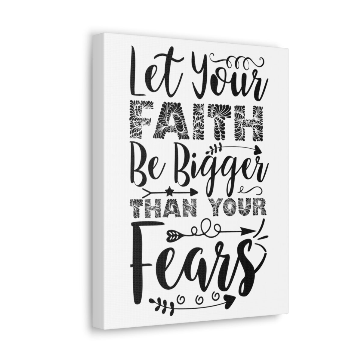 Scripture Walls Than Your Fears Hebrews 13:6 Christian Wall Art Print Ready to Hang Unframed-Express Your Love Gifts