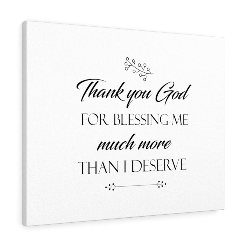 Scripture Walls Thank You God For Blessing Me Bible Verse Canvas Christian Wall Art Ready to Hang Unframed-Express Your Love Gifts