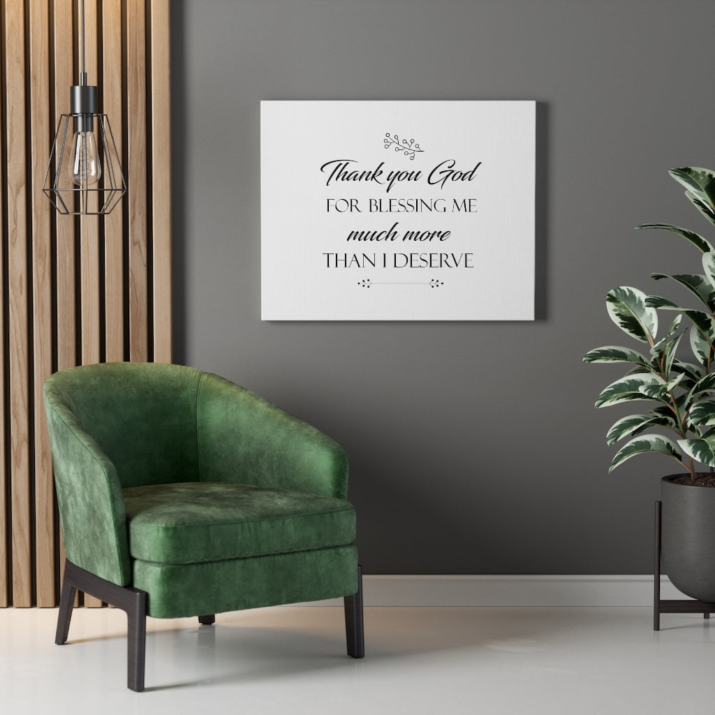 Scripture Walls Thank You God For Blessing Me Bible Verse Canvas Christian Wall Art Ready to Hang Unframed-Express Your Love Gifts