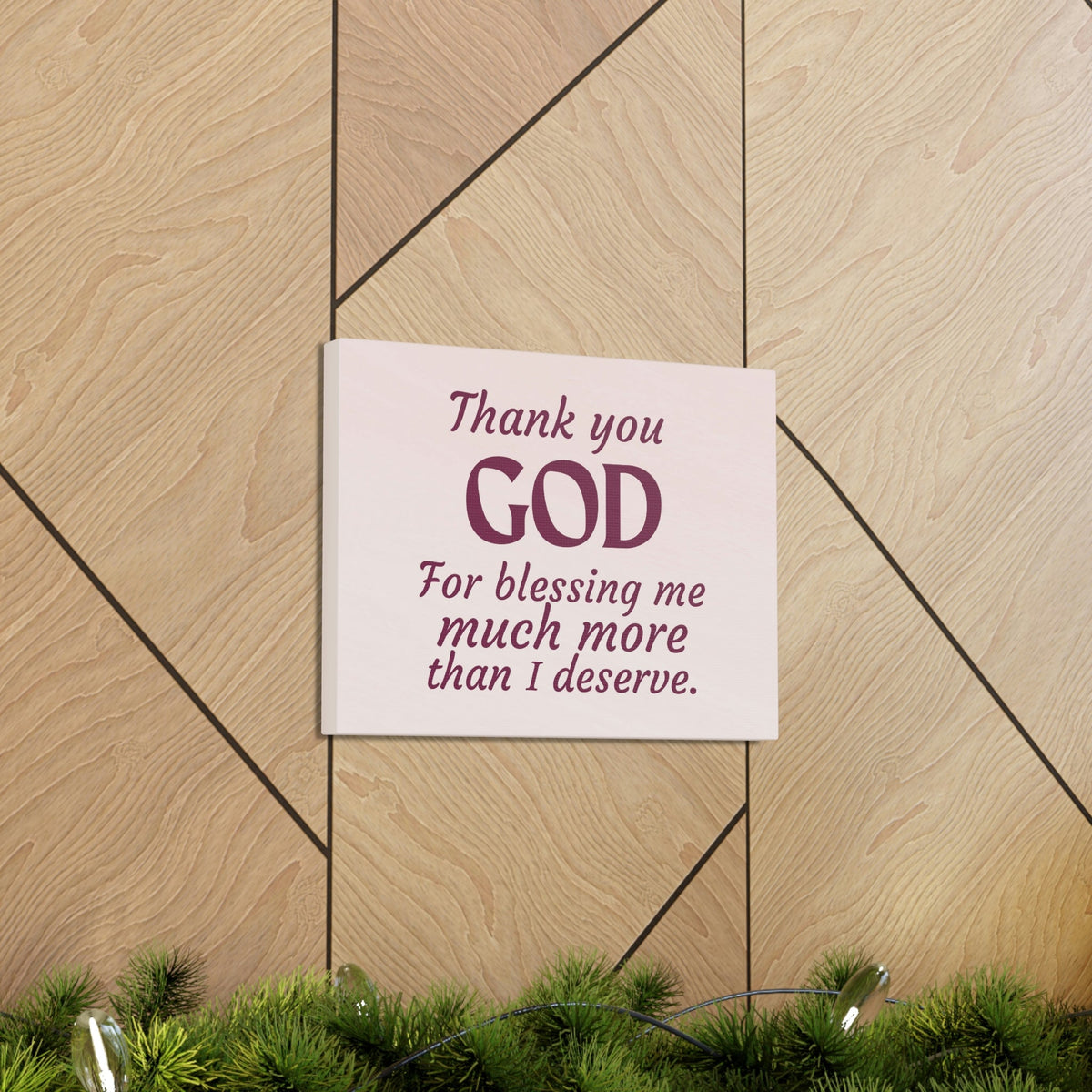 Scripture Walls Thank You God Pink Colossians 3:17 Bible Verse Canvas Christian Wall Art Ready to Hang Unframed-Express Your Love Gifts