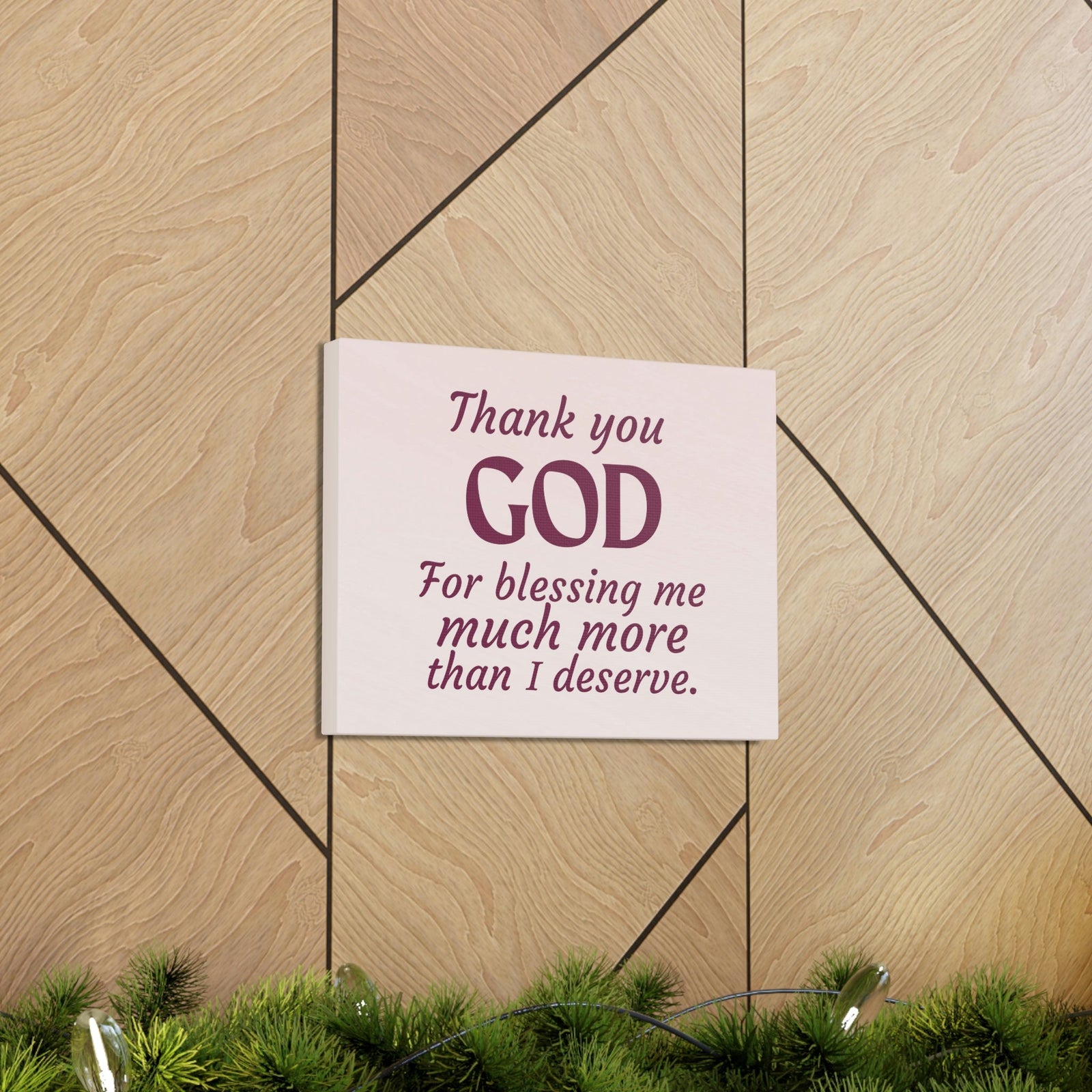 Scripture Walls Thank You God Pink Colossians 3:17 Bible Verse Canvas Christian Wall Art Ready to Hang Unframed-Express Your Love Gifts