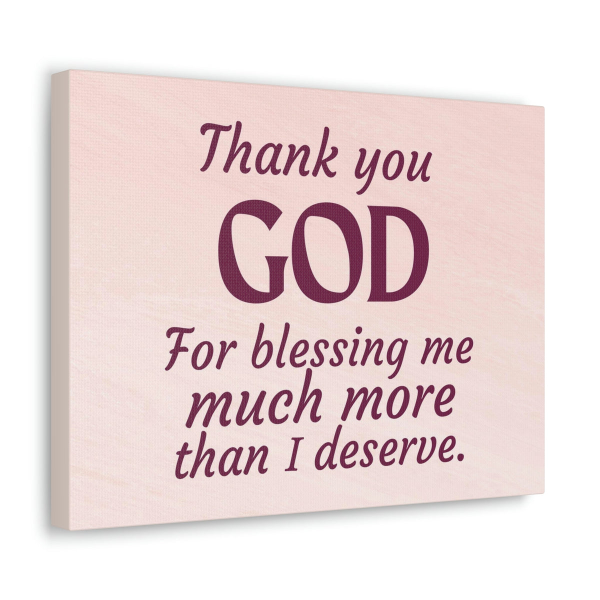 Scripture Walls Thank You God Pink Colossians 3:17 Bible Verse Canvas Christian Wall Art Ready to Hang Unframed-Express Your Love Gifts