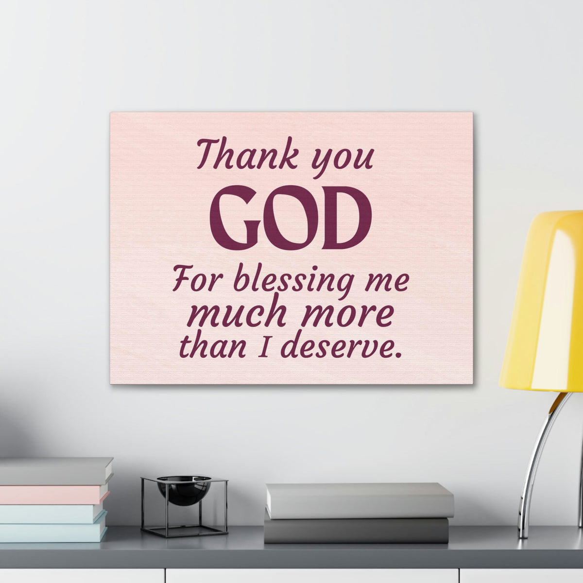 Scripture Walls Thank You God Pink Colossians 3:17 Bible Verse Canvas Christian Wall Art Ready to Hang Unframed-Express Your Love Gifts