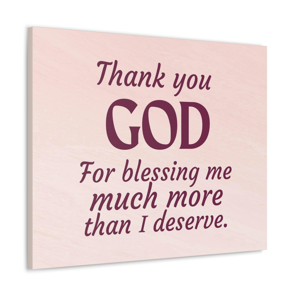Scripture Walls Thank You God Pink Colossians 3:17 Bible Verse Canvas Christian Wall Art Ready to Hang Unframed-Express Your Love Gifts