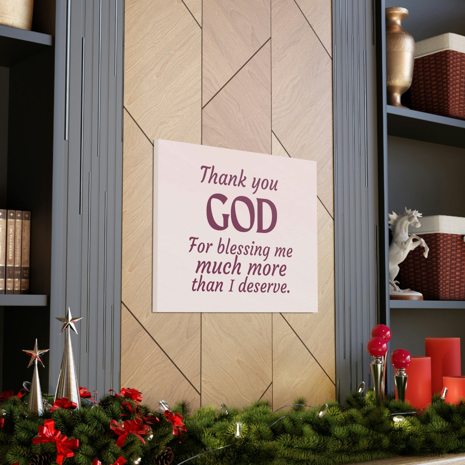 Scripture Walls Thank You God Pink Colossians 3:17 Bible Verse Canvas Christian Wall Art Ready to Hang Unframed-Express Your Love Gifts