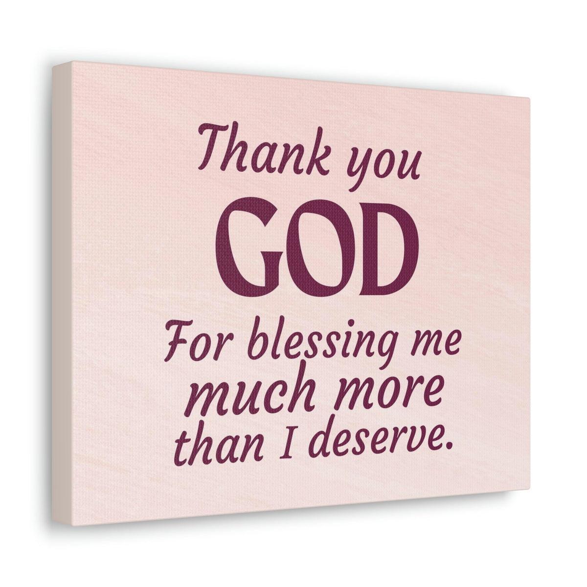 Scripture Walls Thank You God Pink Colossians 3:17 Bible Verse Canvas Christian Wall Art Ready to Hang Unframed-Express Your Love Gifts