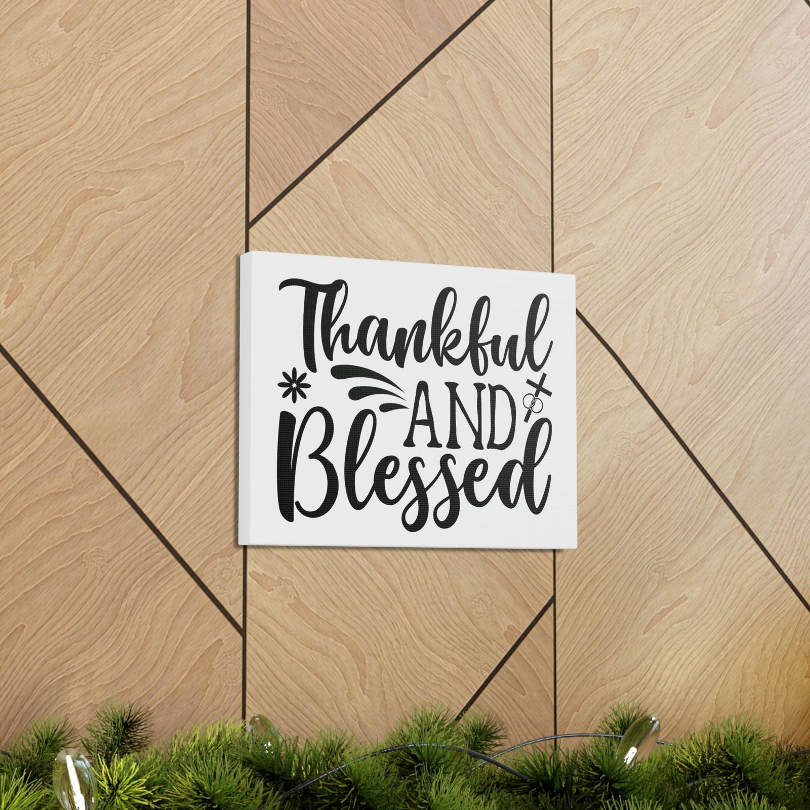 Scripture Walls Thankful And Blessed 1 Thessalonians 5:18 Christian Wall Art Print Ready to Hang Unframed-Express Your Love Gifts