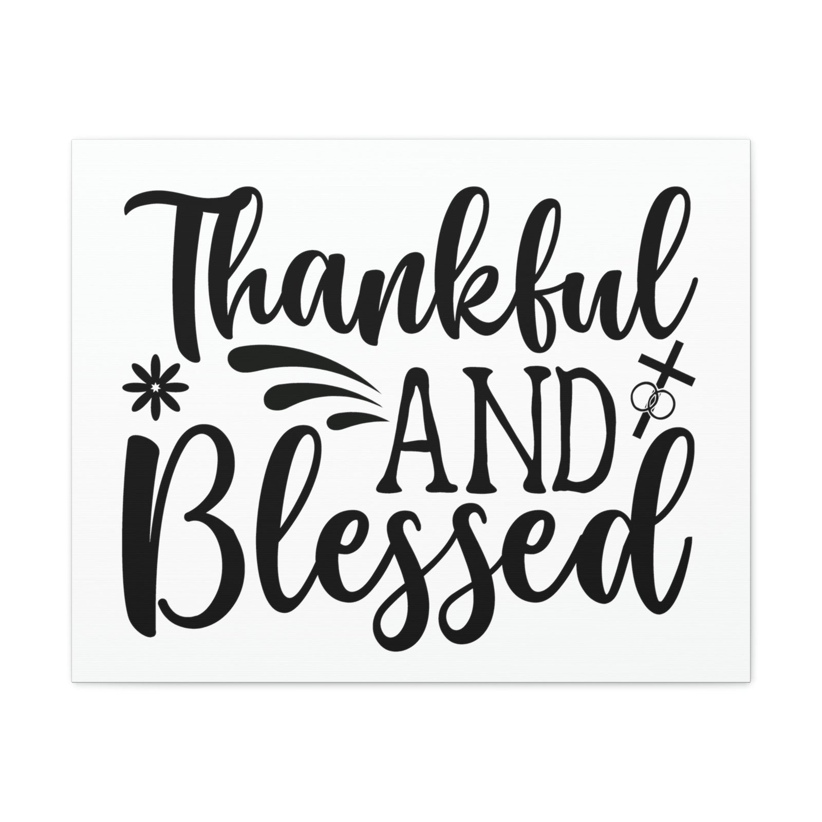 Scripture Walls Thankful And Blessed 1 Thessalonians 5:18 Christian Wall Art Print Ready to Hang Unframed-Express Your Love Gifts