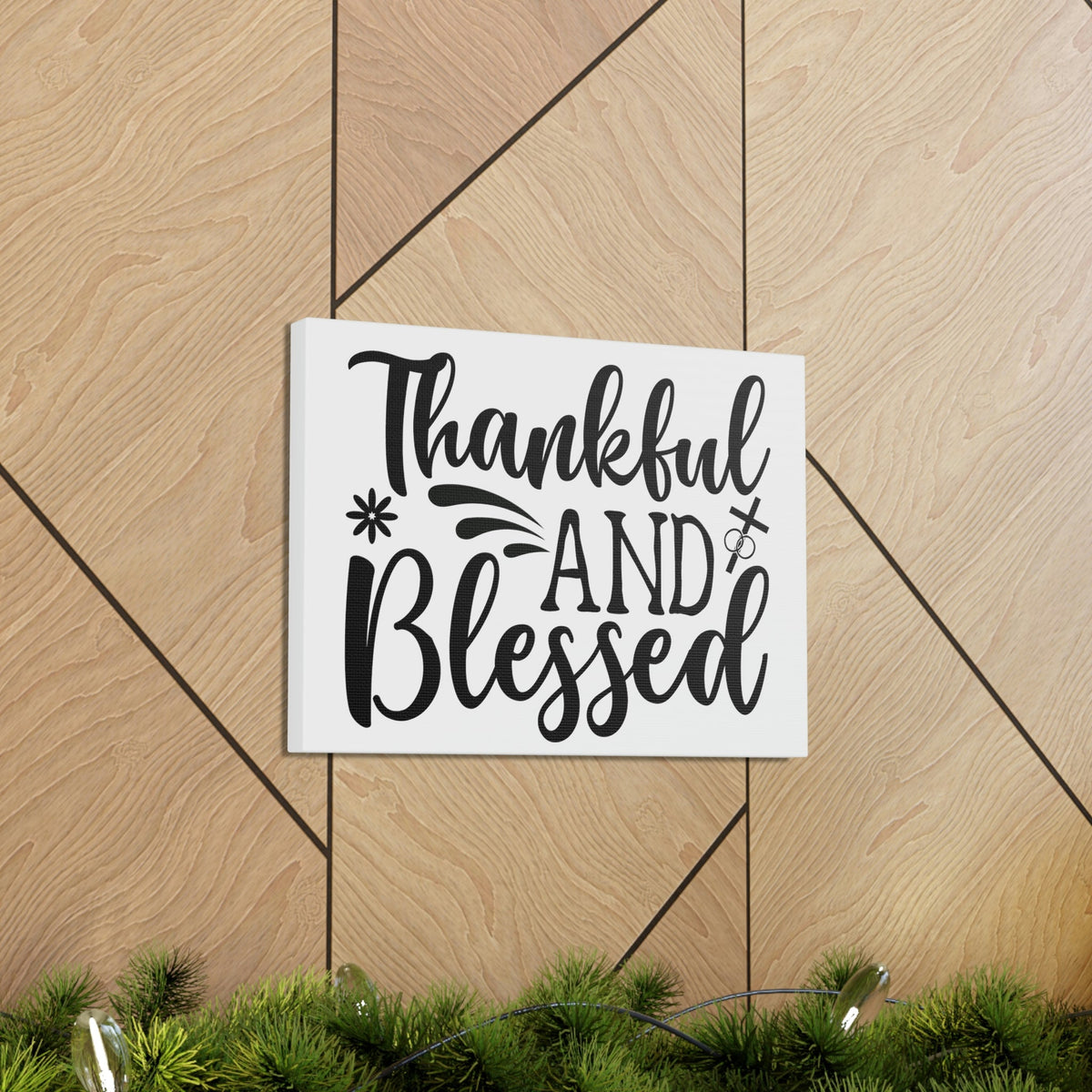 Scripture Walls Thankful And Blessed 1 Thessalonians 5:18 Christian Wall Art Print Ready to Hang Unframed-Express Your Love Gifts