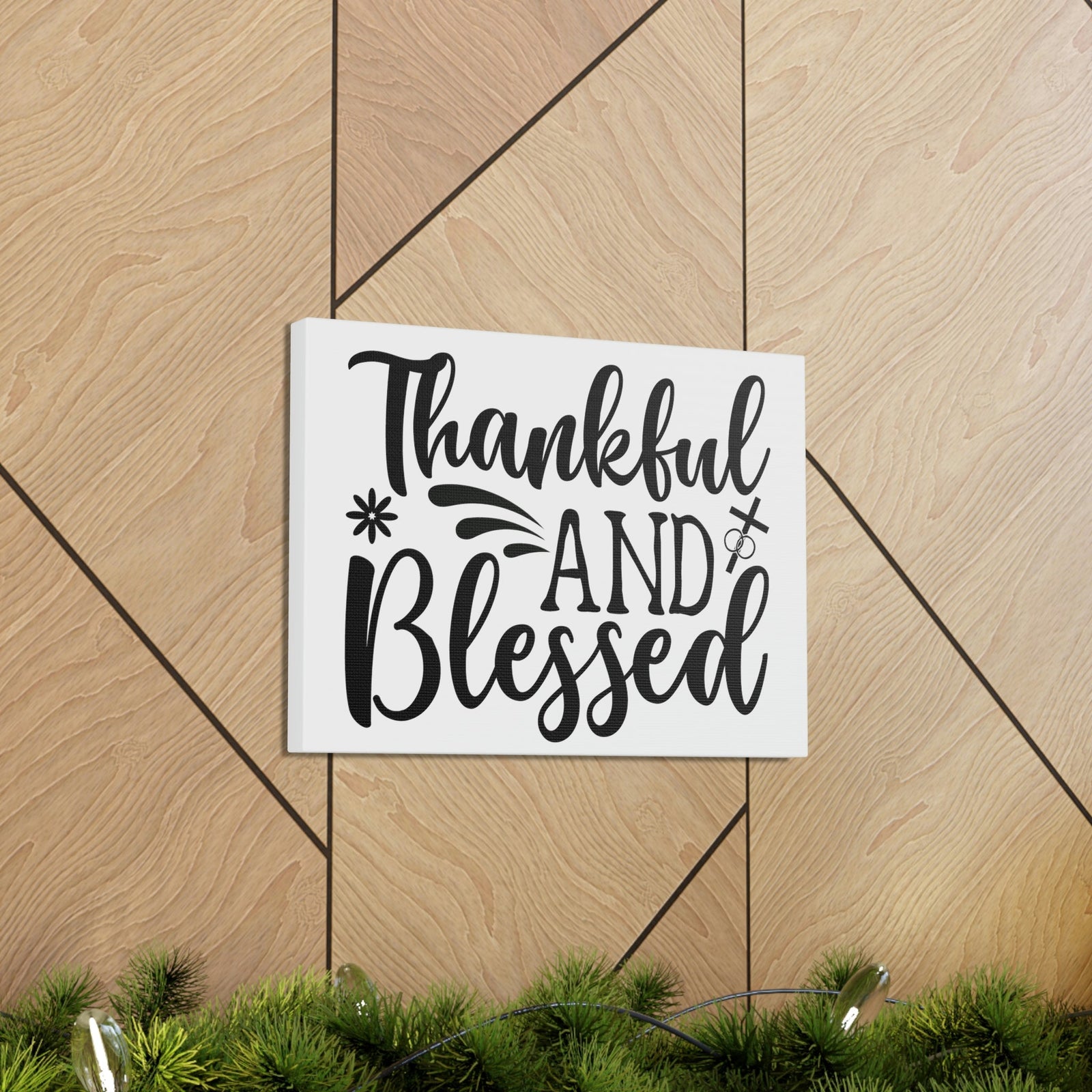 Scripture Walls Thankful And Blessed 1 Thessalonians 5:18 Christian Wall Art Print Ready to Hang Unframed-Express Your Love Gifts