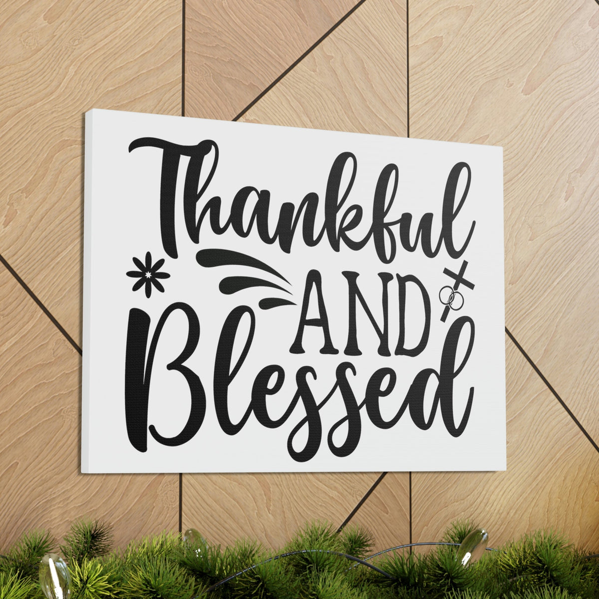Scripture Walls Thankful And Blessed 1 Thessalonians 5:18 Christian Wall Art Print Ready to Hang Unframed-Express Your Love Gifts