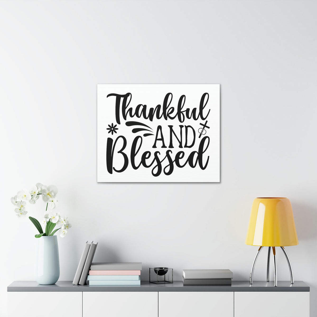 Scripture Walls Thankful And Blessed 1 Thessalonians 5:18 Christian Wall Art Print Ready to Hang Unframed-Express Your Love Gifts