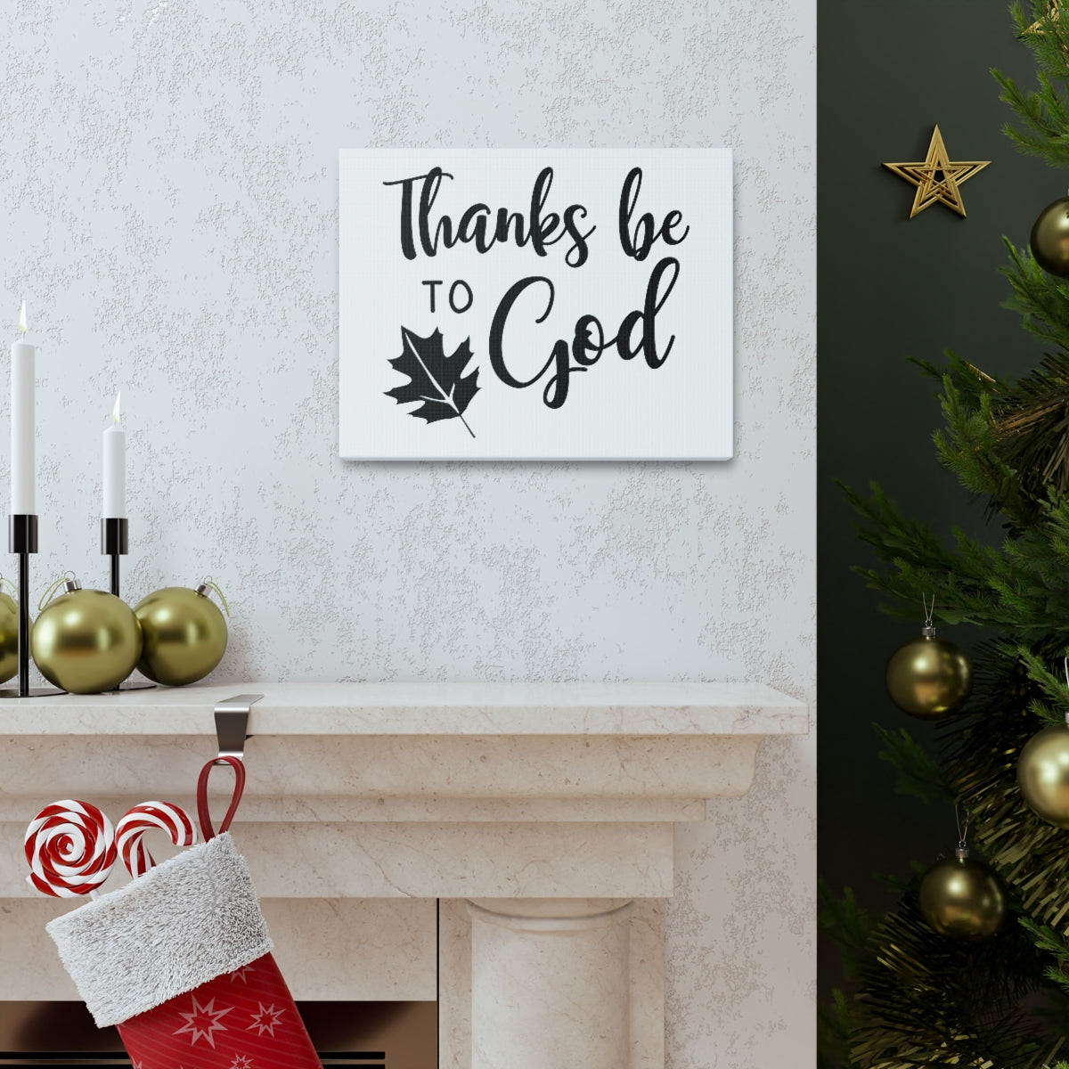 Scripture Walls Thanks Be To God Isaiah 12:4-5 Christian Wall Art Print Ready to Hang Unframed-Express Your Love Gifts