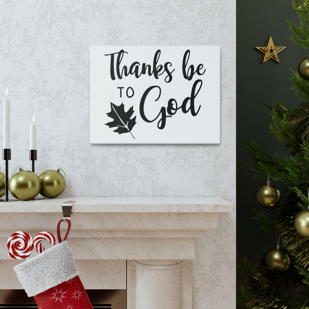 Scripture Walls Thanks Be To God Isaiah 12:4-5 Christian Wall Art Print Ready to Hang Unframed-Express Your Love Gifts