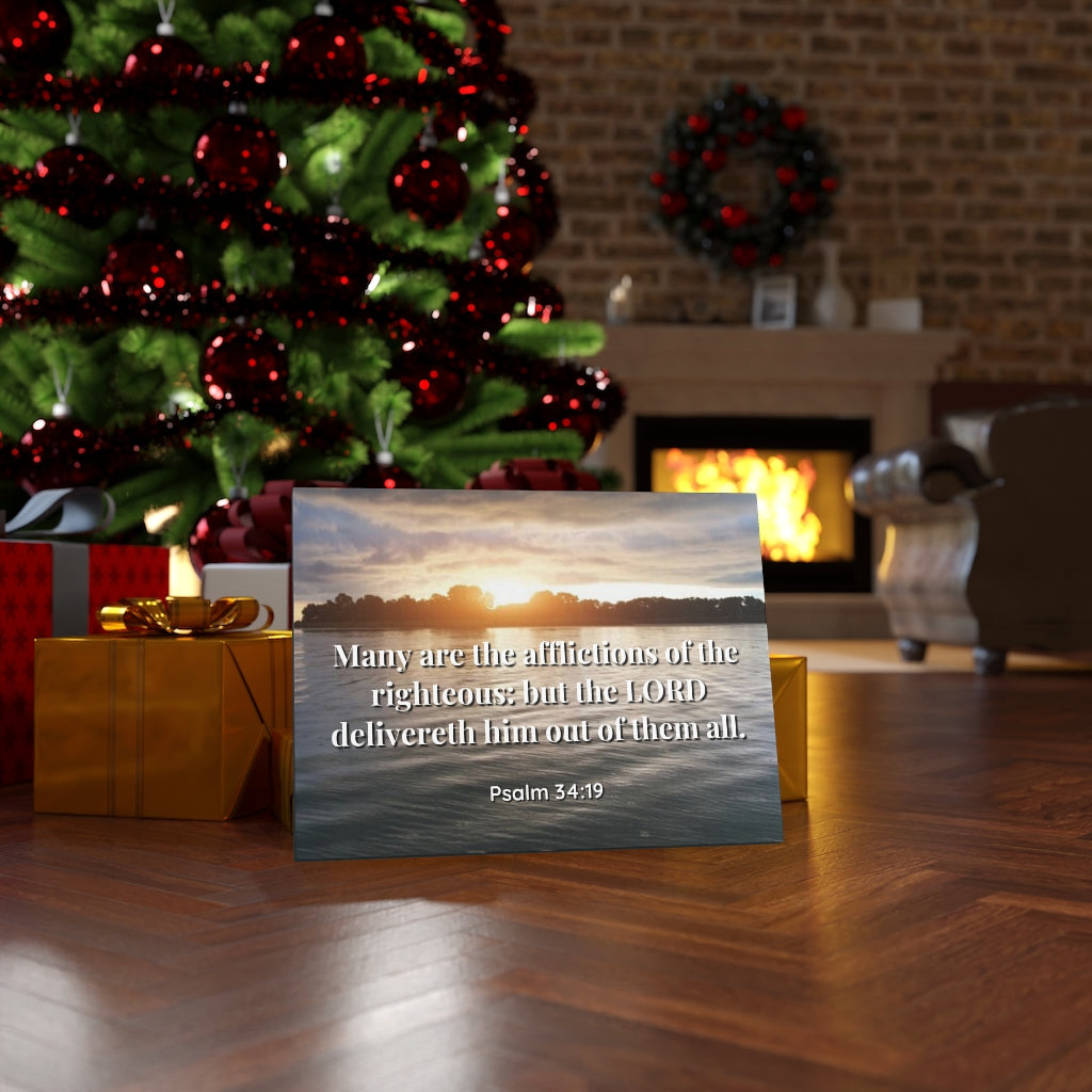 Scripture Walls The Afflictions Psalm 34:19 Bible Verse Canvas Christian Wall Art Ready to Hang Unframed-Express Your Love Gifts