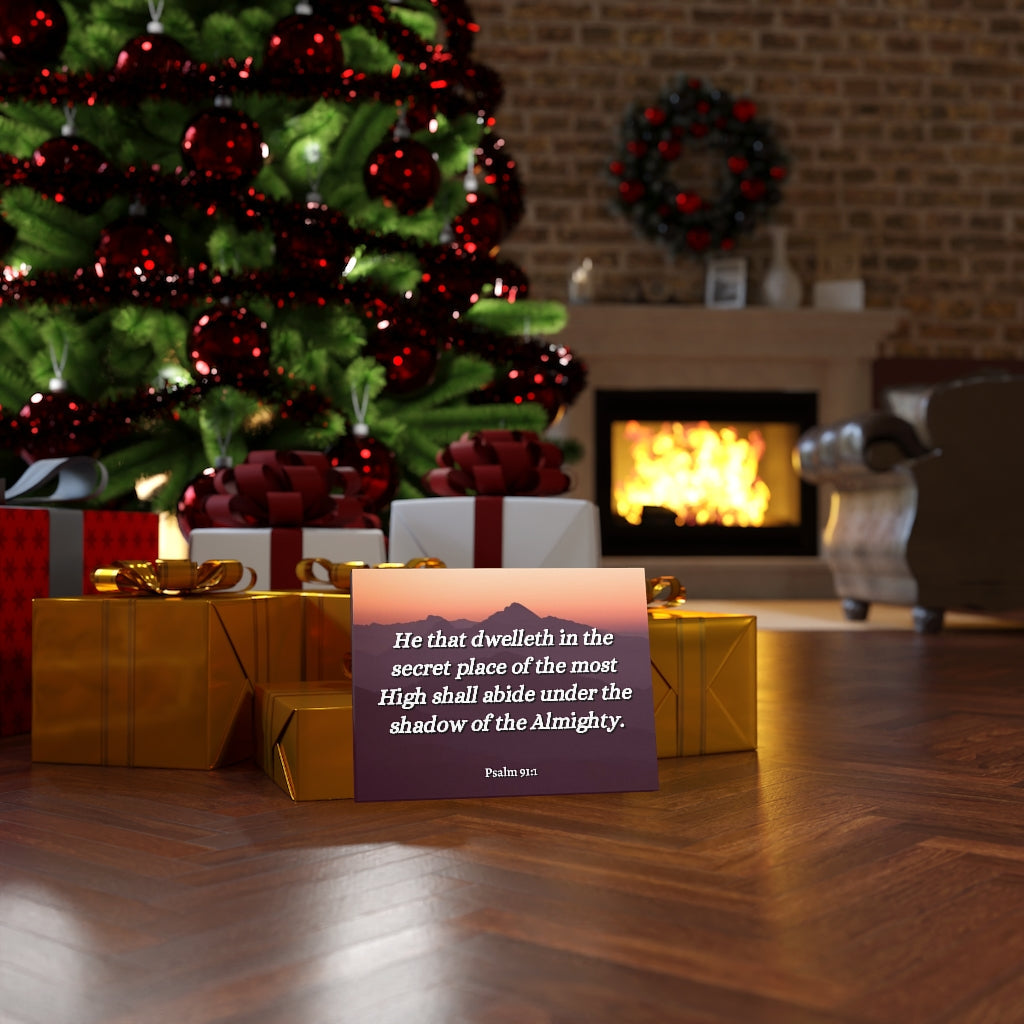 Scripture Walls The Almighty Psalms 91:1 Bible Verse Canvas Christian Wall Art Ready to Hang Unframed-Express Your Love Gifts