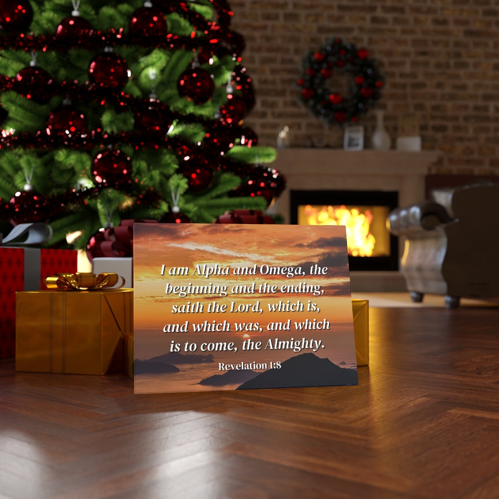 Scripture Walls The Almighty Revelation 1:8 Bible Verse Canvas Christian Wall Art Ready to Hang Unframed-Express Your Love Gifts