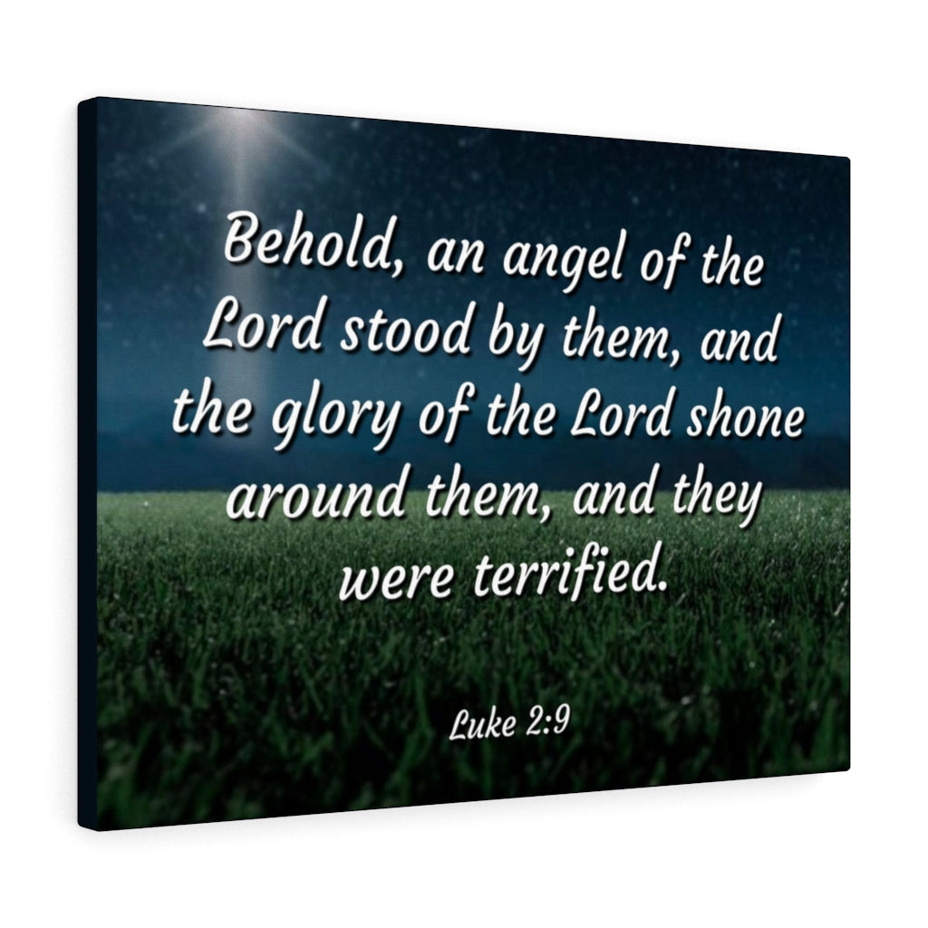 Scripture Walls The Angel Luke 2:9 Bible Verse Canvas Christian Wall Art Ready to Hang Unframed-Express Your Love Gifts