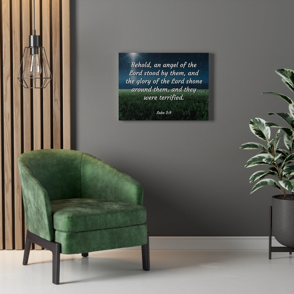 Scripture Walls The Angel Luke 2:9 Bible Verse Canvas Christian Wall Art Ready to Hang Unframed-Express Your Love Gifts