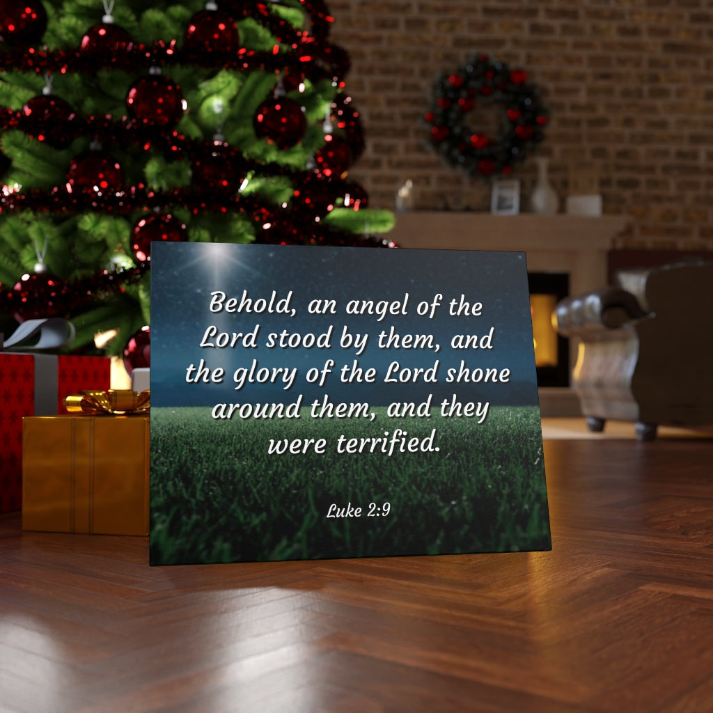 Scripture Walls The Angel Luke 2:9 Bible Verse Canvas Christian Wall Art Ready to Hang Unframed-Express Your Love Gifts