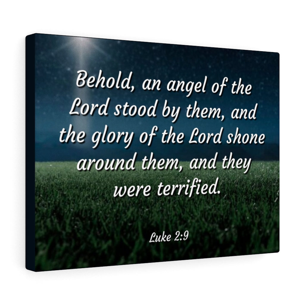 Scripture Walls The Angel Luke 2:9 Bible Verse Canvas Christian Wall Art Ready to Hang Unframed-Express Your Love Gifts