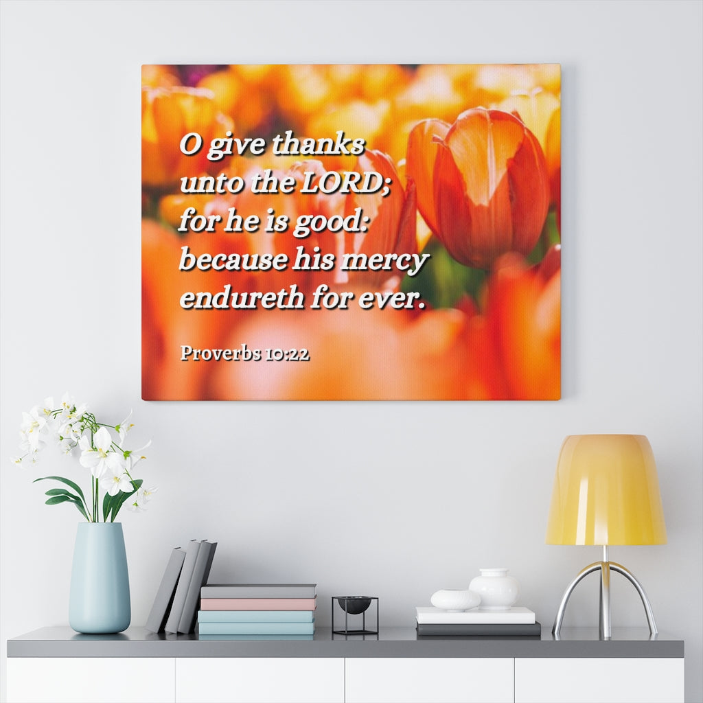 Scripture Walls The Blessing Proverbs 10:22 Bible Verse Canvas Christian Wall Art Ready to Hang Unframed-Express Your Love Gifts