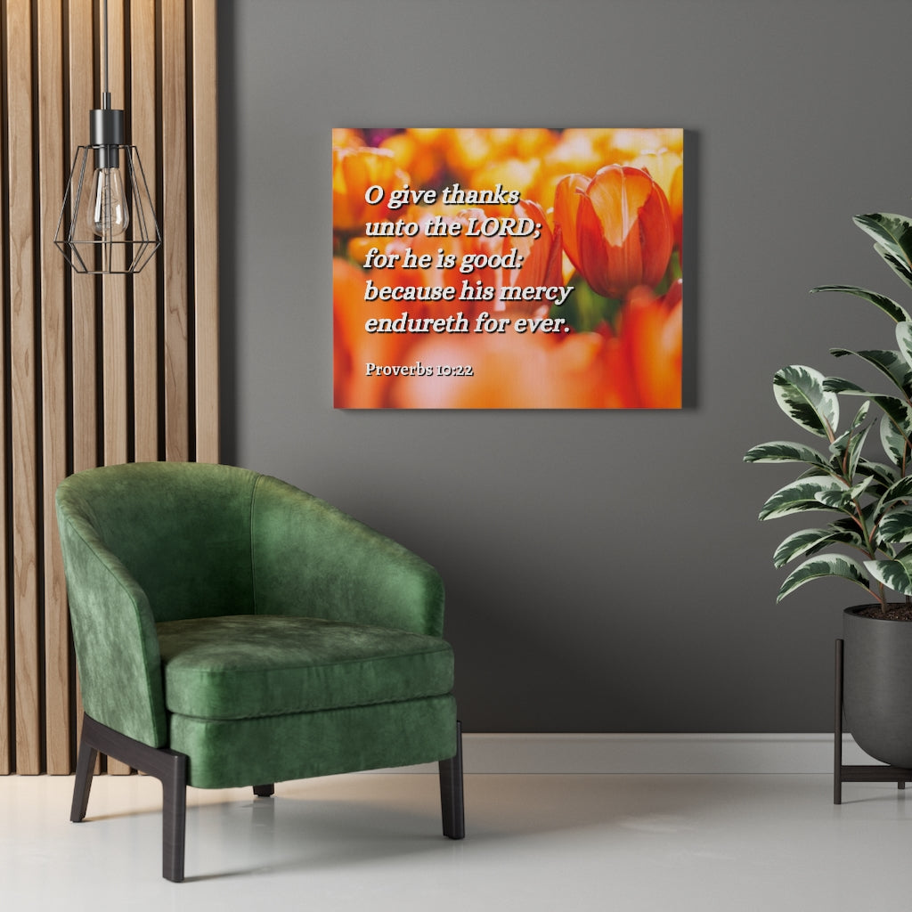 Scripture Walls The Blessing Proverbs 10:22 Bible Verse Canvas Christian Wall Art Ready to Hang Unframed-Express Your Love Gifts