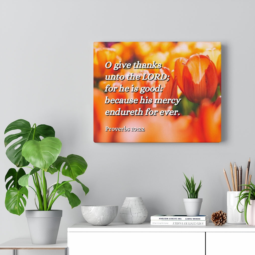 Scripture Walls The Blessing Proverbs 10:22 Bible Verse Canvas Christian Wall Art Ready to Hang Unframed-Express Your Love Gifts
