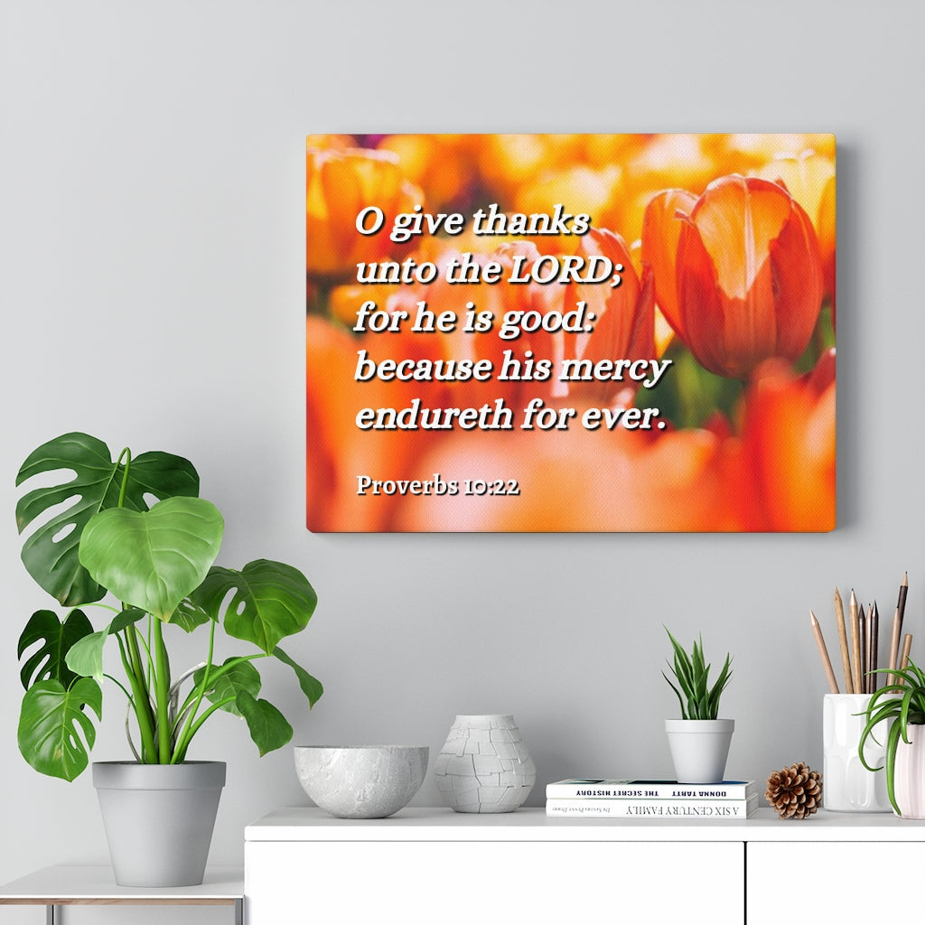 Scripture Walls The Blessing Proverbs 10:22 Bible Verse Canvas Christian Wall Art Ready to Hang Unframed-Express Your Love Gifts