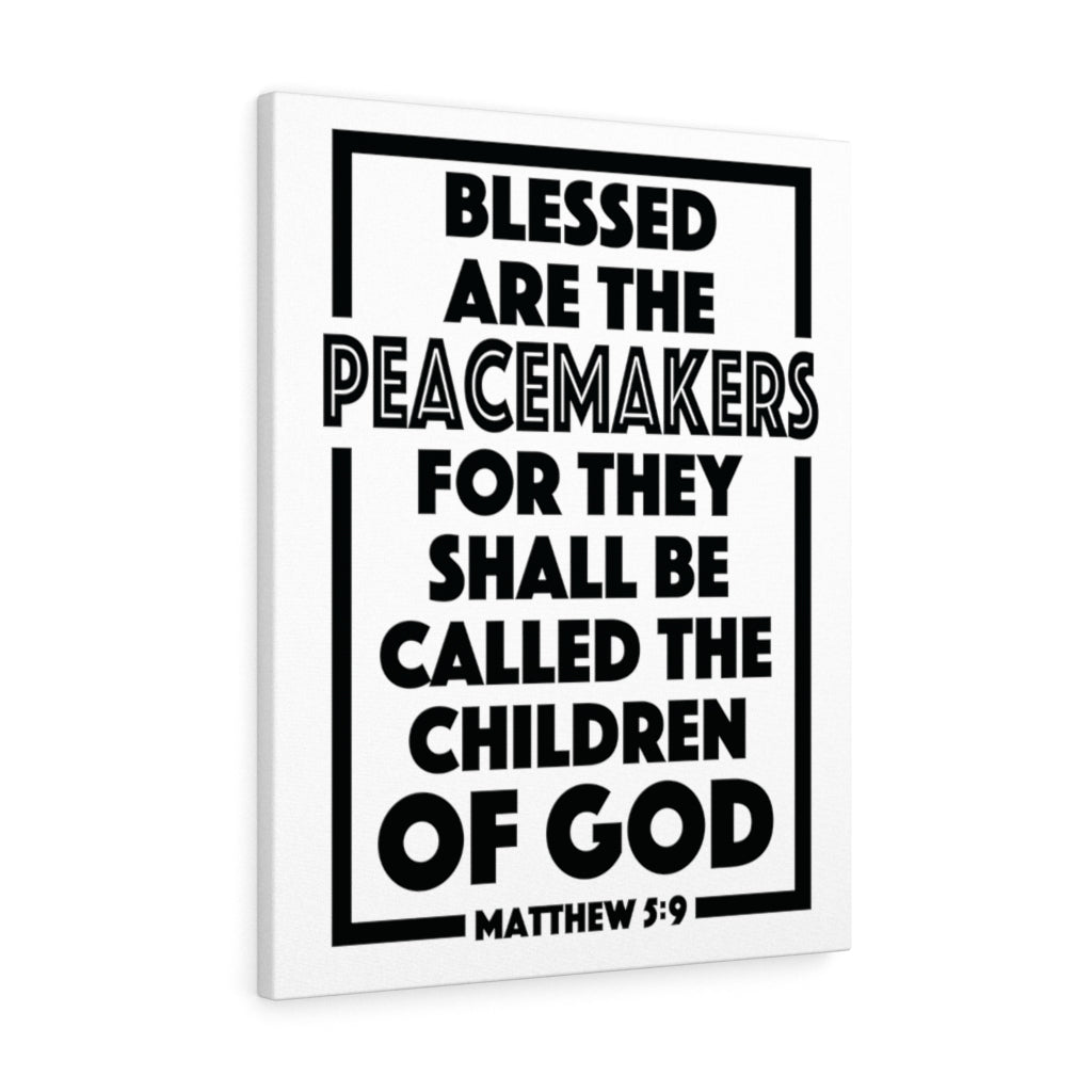 Scripture Walls The Children Of God Matthew 5:9 Bible Verse Canvas Christian Wall Art Ready to Hang Unframed-Express Your Love Gifts