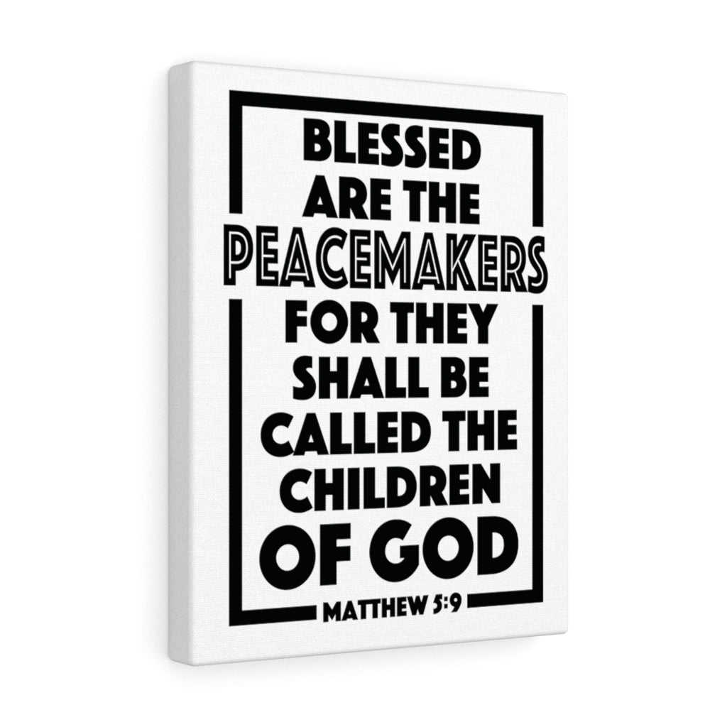 Scripture Walls The Children Of God Matthew 5:9 Bible Verse Canvas Christian Wall Art Ready to Hang Unframed-Express Your Love Gifts