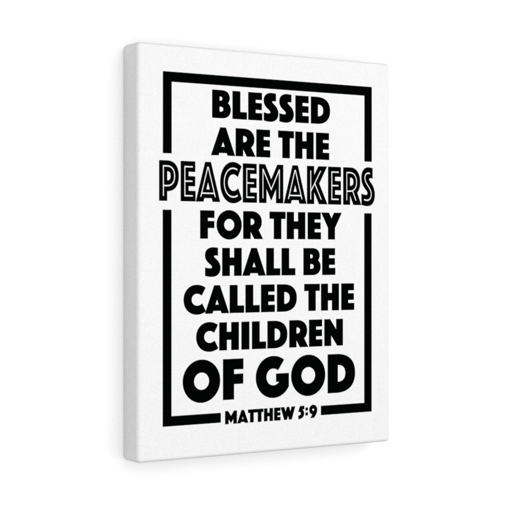 Scripture Walls The Children Of God Matthew 5:9 Bible Verse Canvas Christian Wall Art Ready to Hang Unframed-Express Your Love Gifts