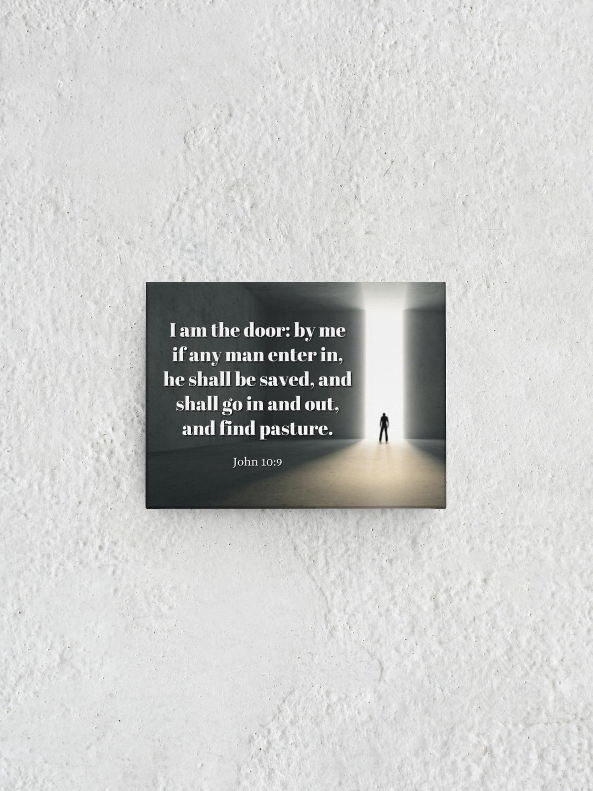 Scripture Walls The Door John 10:9 Bible Verse Canvas Christian Wall Art Ready to Hang Unframed-Express Your Love Gifts
