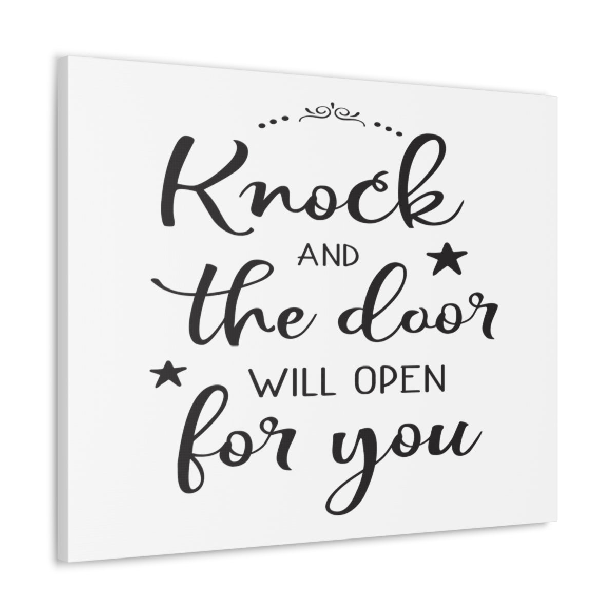 Scripture Walls The Door Will Matthew 7:7Ã¢ÂÂ8 Christian Wall Art Print Ready to Hang Unframed-Express Your Love Gifts