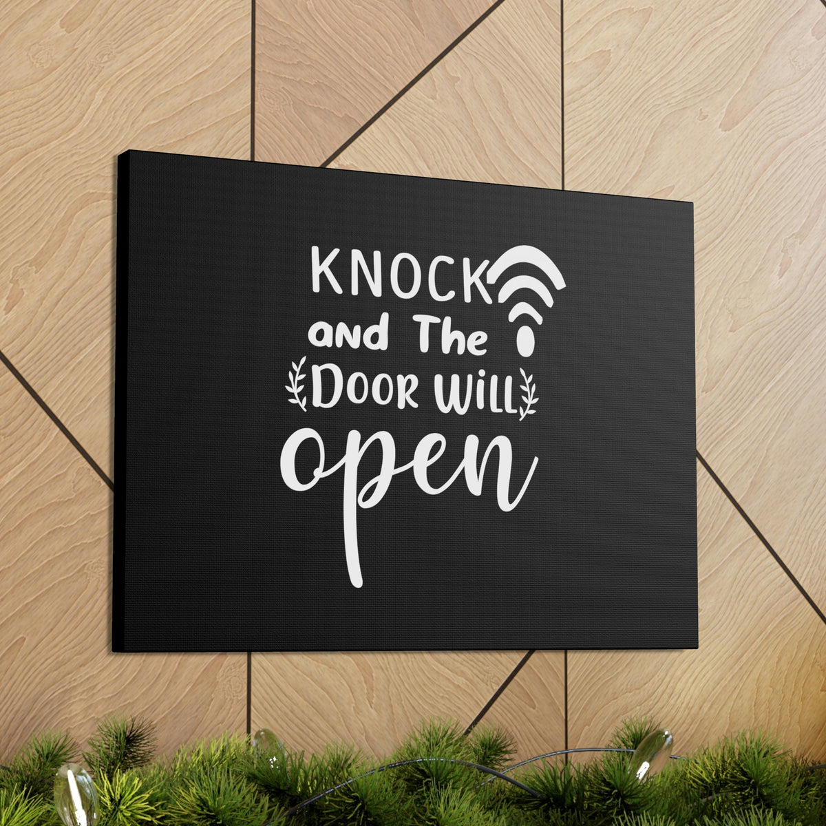 Scripture Walls The Door Will Open Matthew 7:7 Christian Wall Art Bible Verse Print Ready to Hang Unframed-Express Your Love Gifts