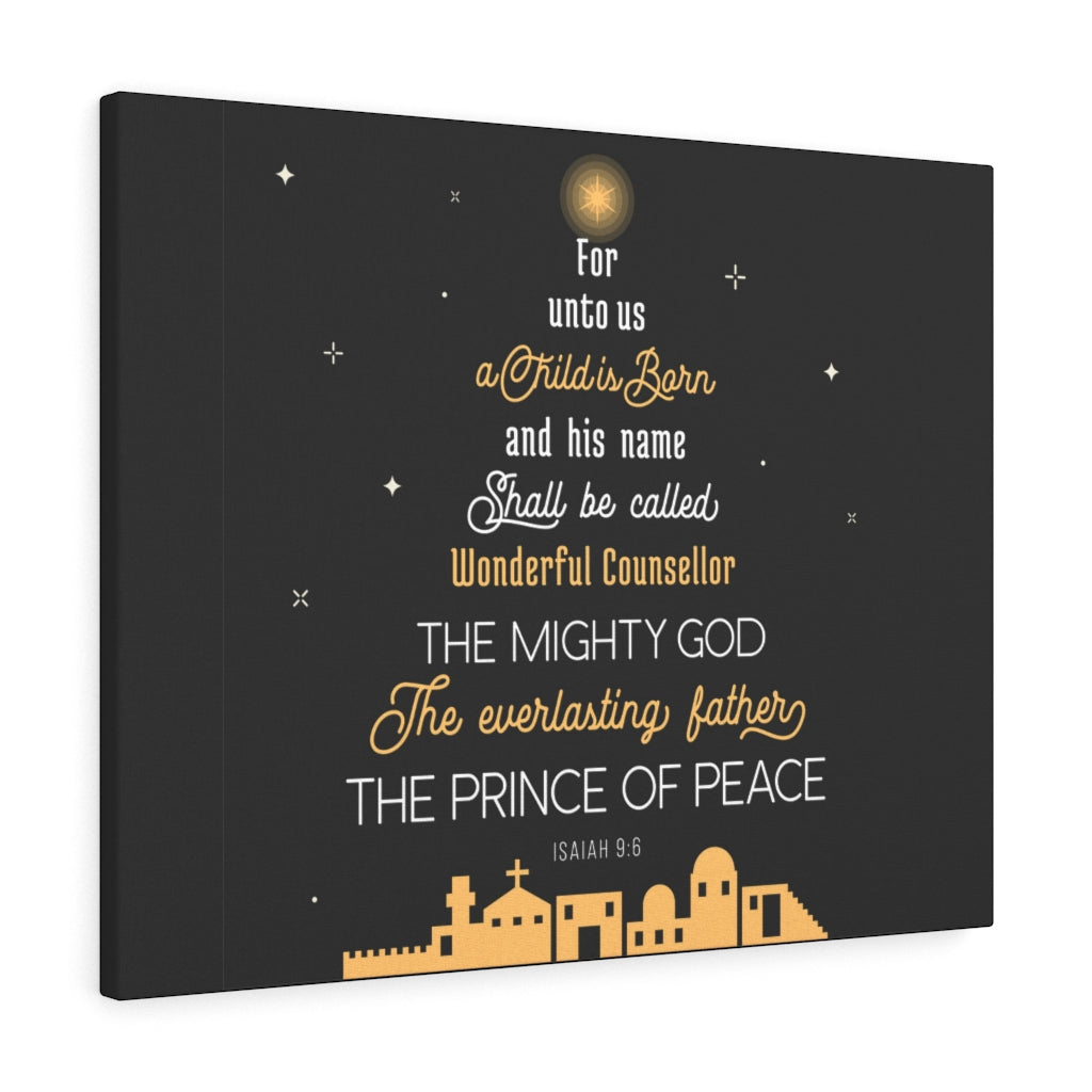 Scripture Walls The Everlasting Father Isaiah 9:6 Bible Verse Canvas Christian Wall Art Ready to Hang Unframed-Express Your Love Gifts