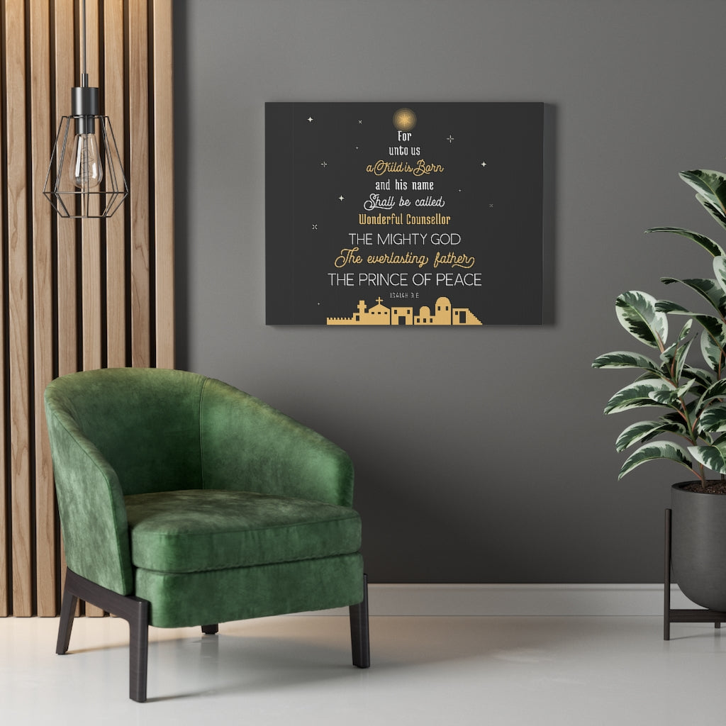 Scripture Walls The Everlasting Father Isaiah 9:6 Bible Verse Canvas Christian Wall Art Ready to Hang Unframed-Express Your Love Gifts