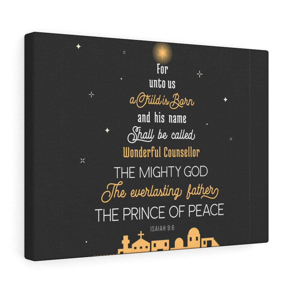 Scripture Walls The Everlasting Father Isaiah 9:6 Bible Verse Canvas Christian Wall Art Ready to Hang Unframed-Express Your Love Gifts